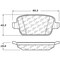 Centric Parts EXT WEAR BRAKE PAD W/HARDWARE 106.1314 - alternate 6